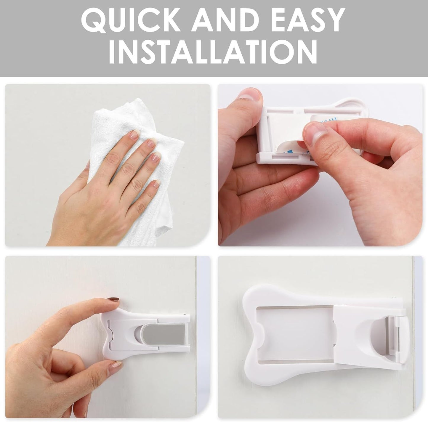 2 PCS Sliding Door Locks,Slide Closet Doors Window Stoppers for Windows,Closets,Cabinets,Sliding Glass Door