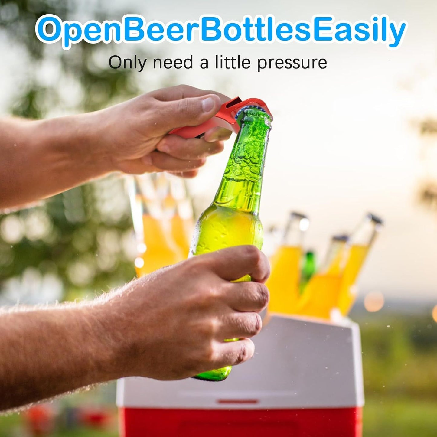 9 PCS Beer Bottle Openers,Colorful Aluminum Bottle Openers Keychains for Beer,Cans,Soda