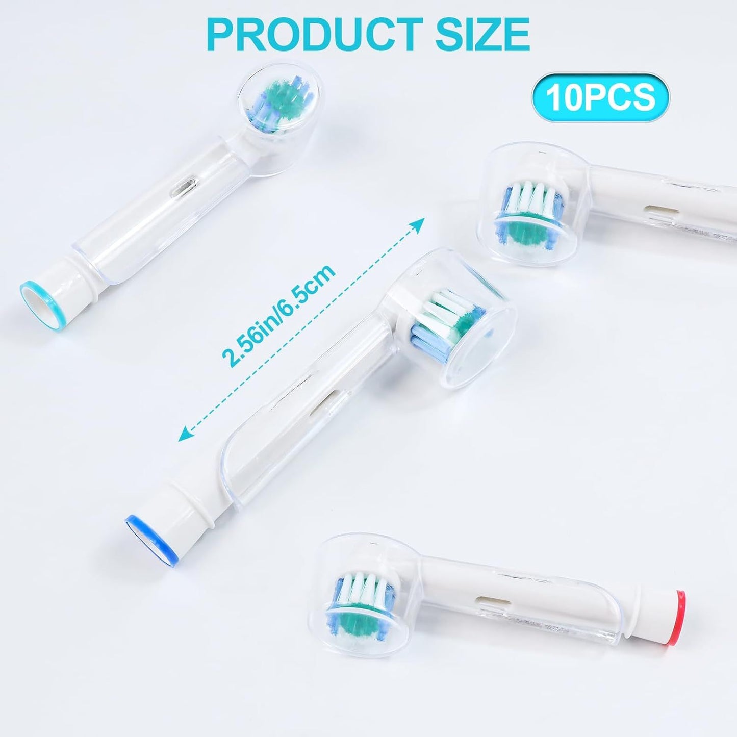 Toothbrush Head Covers Compatible with Oral-B Braun Replacement Brush Heads, Clear Toothbrush Protection Cover, Tooth Brush Head Covers for Home, Travel and Everyday Use(10 PCS)
