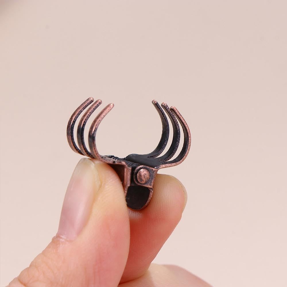 5PCS Mini Metal Hair Claw Clips for Women,Mini Metal Hair Claw Clips,Bronze Clamp Side Bangs Clip Hair Styling Tool Hairpins Hair Accessories for Women