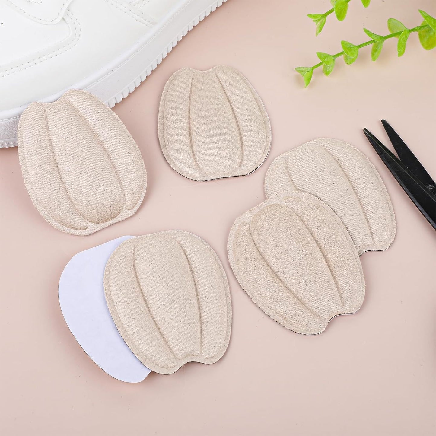 3 Pairs Tongue Pads for Shoe Too Big, Non Slip Tongue Cushion Insert for Loose Shoe Size Reducer Heel Pads Grips Cushion Inserts Replacement Shoes Filler for Men Women (Beige)