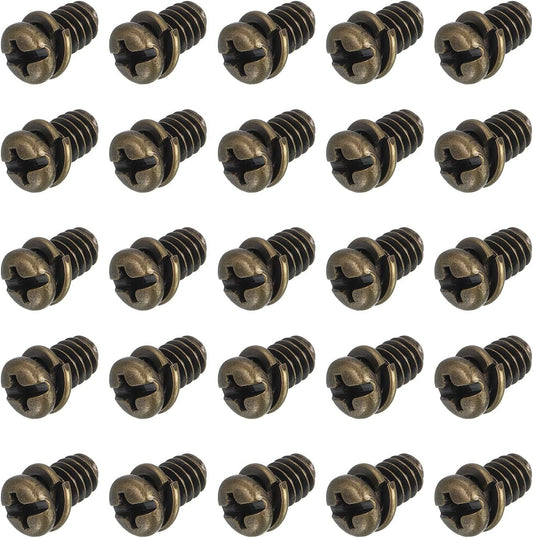 20Pcs Ceiling Fan Blade Screws, 1/4"-20 x 3/8 Carbon Steel Phillips Pan Motor Replacement Screw for Lighting Ceiling Fan, Copper