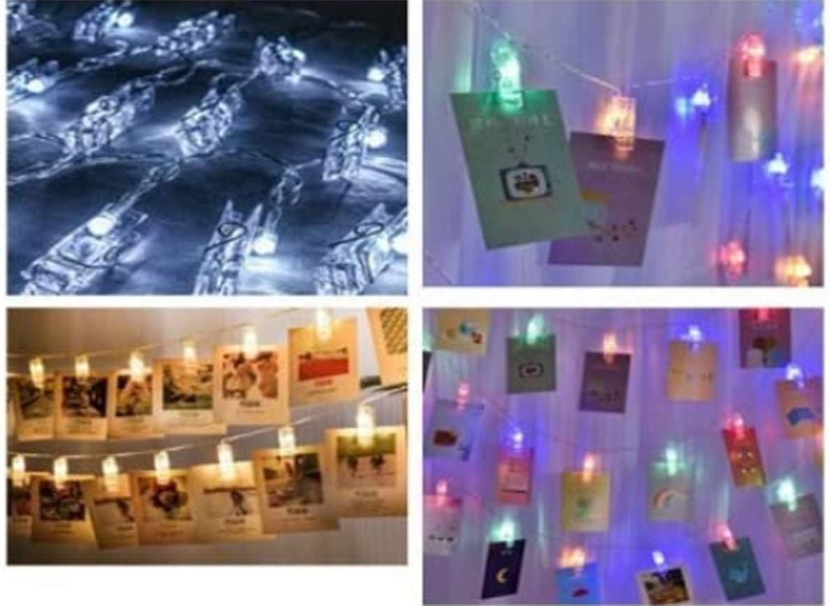 Yansanido 100pcs Mini Clear Plastic Utility Paper Clip, Clothespins Clips, Clothes Line String Clips, mini Clothes Pins for Photo for String Fairy Lights Color Clear(100pcs Clear Plastic Clips)