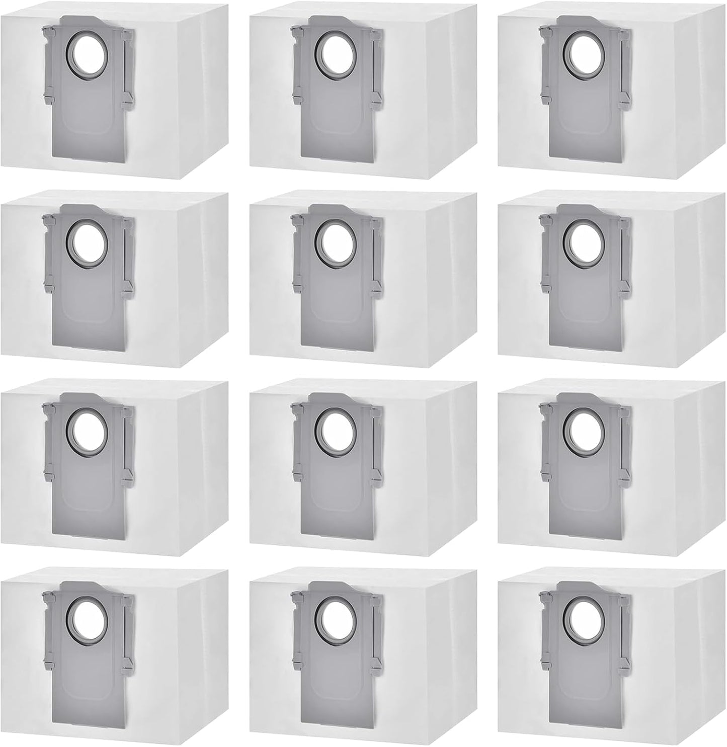 12 Pack Dust Bags for Roborock S8 Pro Ultra, S8+, Q7 Max+, Q8 Max+, Q5 Max+, Q5+, Q5 Pro+, Q7, Q7+, Q7 Max+, S7 MaxV Ultra,S7 Max Ultra Vacuum Cleaner Replacement Disposable Dust Bags- 4L