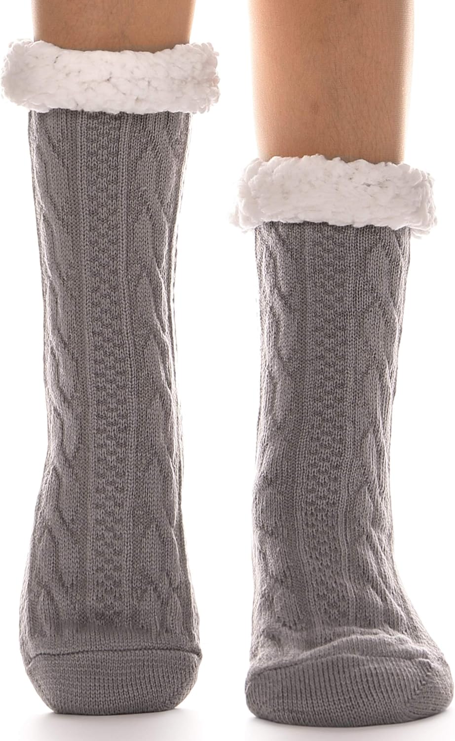 Women Slipper Fuzzy Socks Fluffy Cozy Cabin Warm Winter Soft Thick Comfy Fleece Non Slip Home Socks