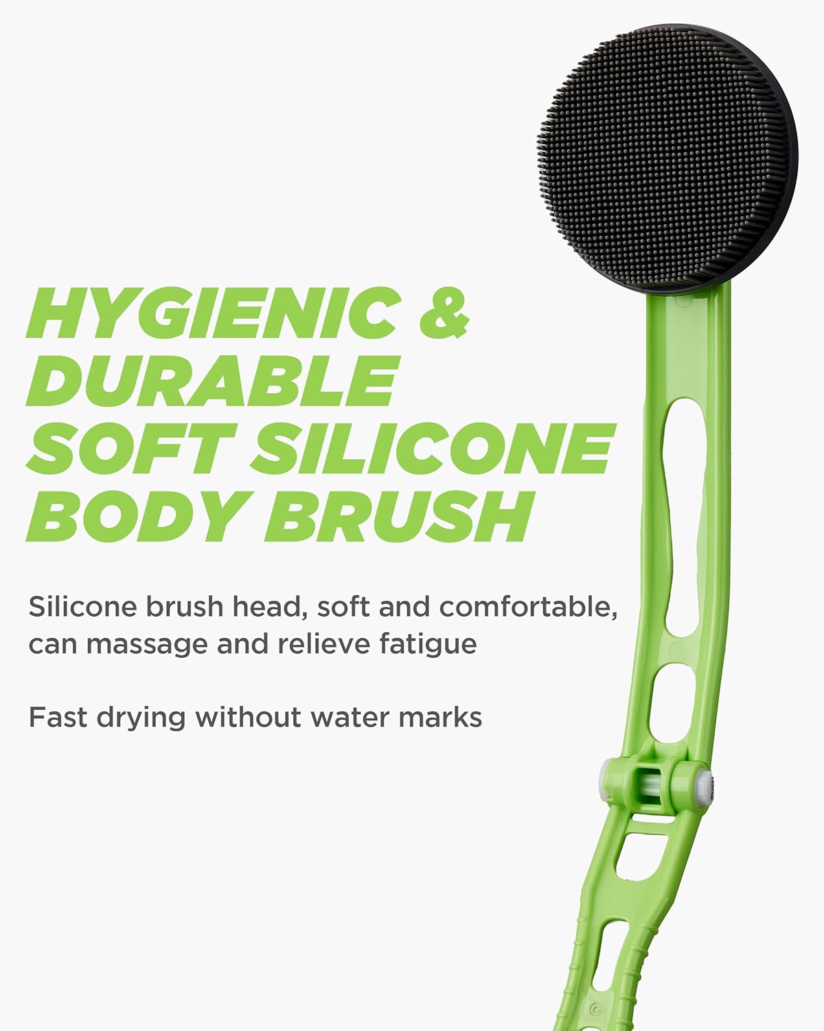 Silicone Body Scrubber Refill Replacement Pad - Back Shower Scrub Brh - Hygienic and Durable Soft Silicone for Sensitive Skin