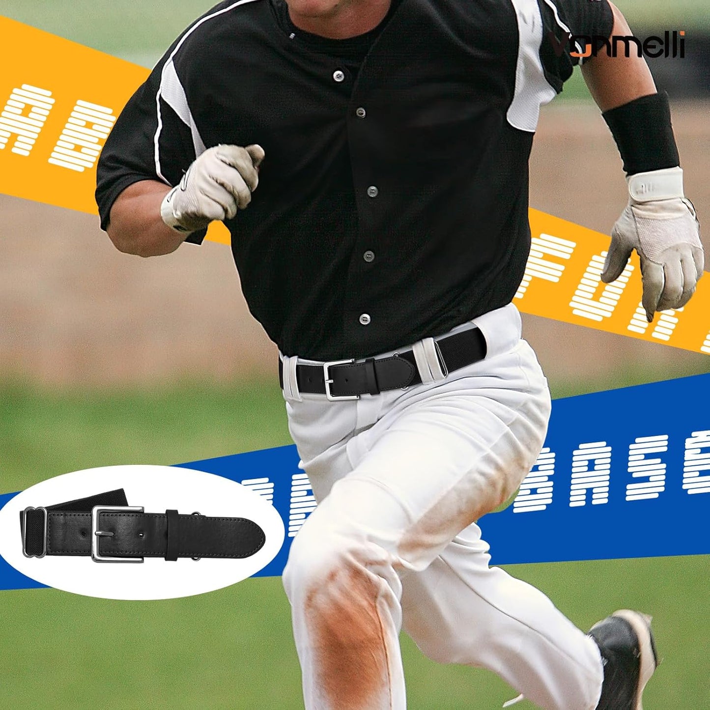 Baseball Belt Softball Belt Adjtable, Elastic Baseball Uniform Belt Youth and Adult Sizes