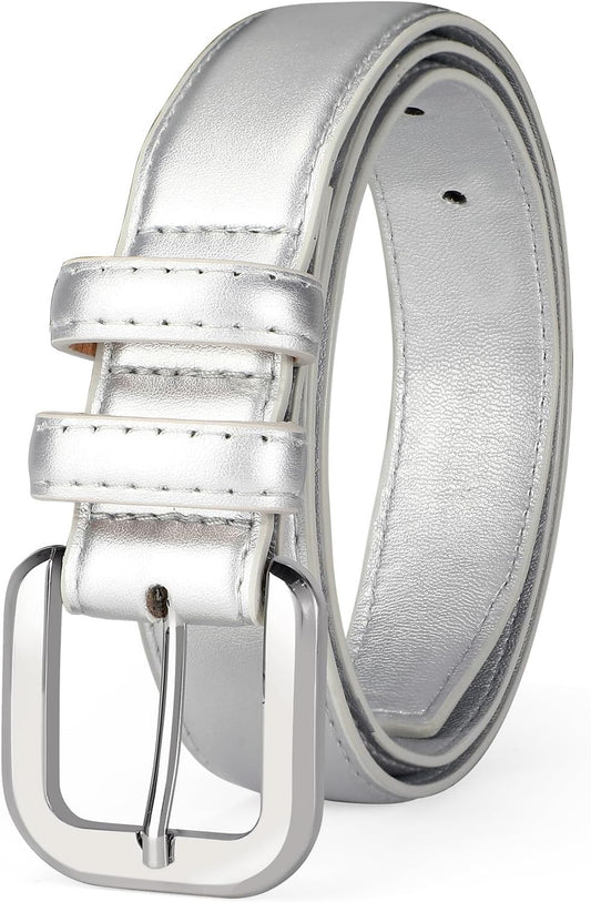 Leather Belts for Women Fashion Wasit Ladies Belt for Jeans Pants Dresses with Pin Buckle