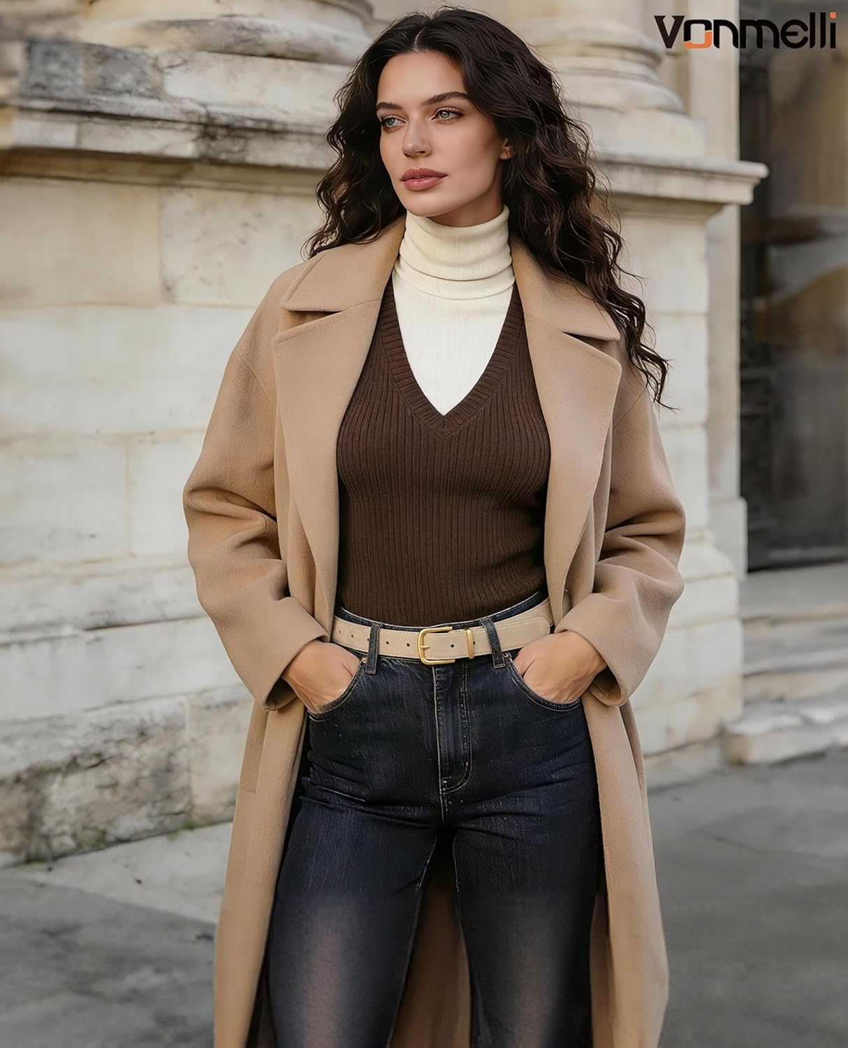 Women Suede Leather Belt for Jeans Dress with Fashion Gold Buckle Ladies Waist Belts