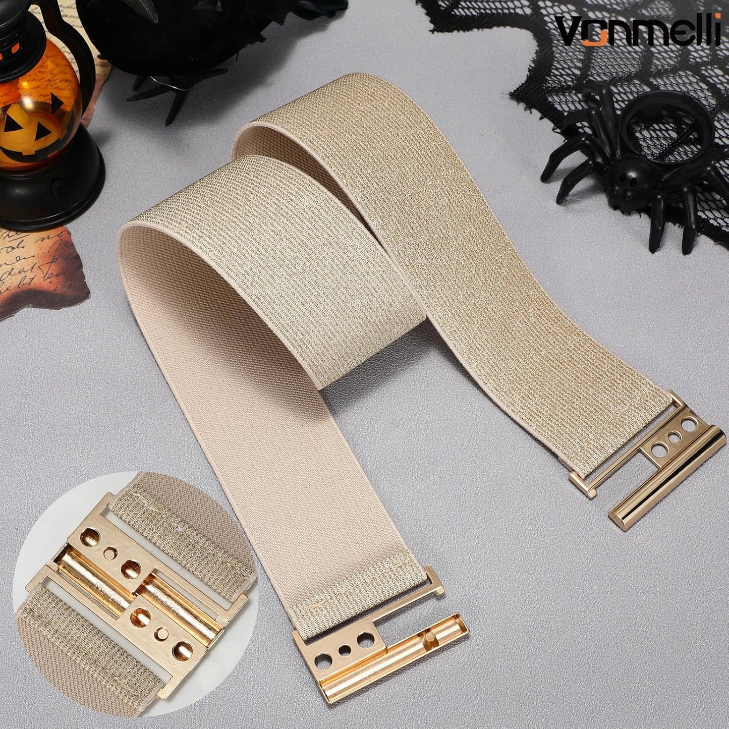 Wide Elastic Stretchy Belts for Women, Trimmer Stretch Waistband Retro Waist Belt for Dresses