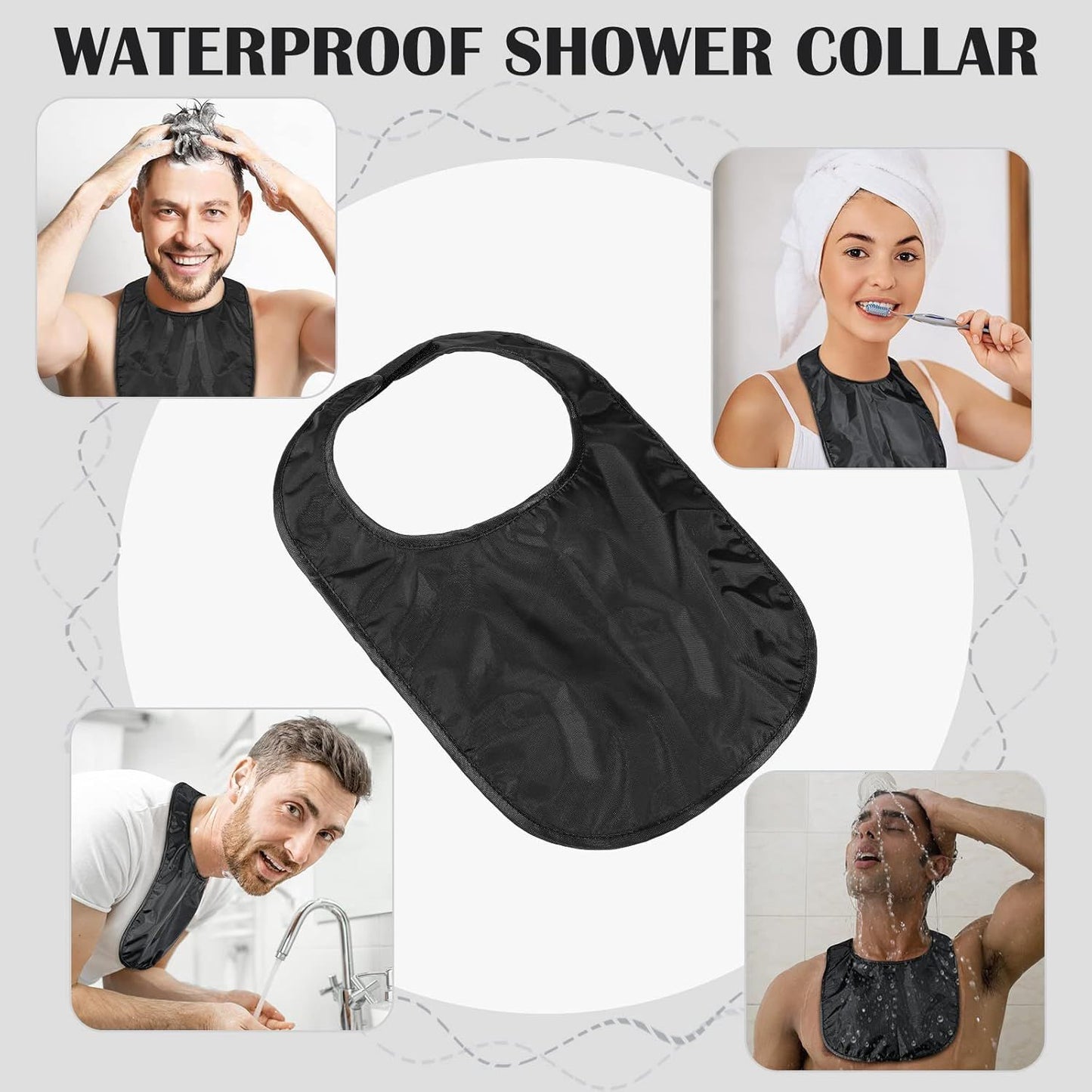 3 Pcs Tracheostomy Shower Cover Waterproof Laryngectomy Neck Stoma Protector Breathable Adjustable Tracheotomy Cover