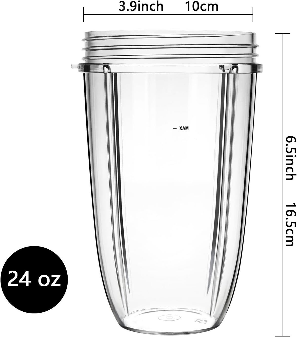 Replacement Cups for Nutribullet Replacement Parts 24oz Blender Cups Compatible with NutriBullet 600w and 900w Blender