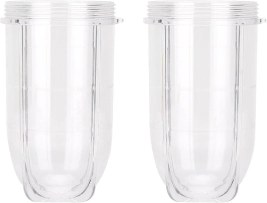 2 PCS Replacement Cups For Magic Bullet Replacement Parts 16OZ Blender Cups Jar compatible with 250W Magic Bullet MB1001 Series Juicer Mixer