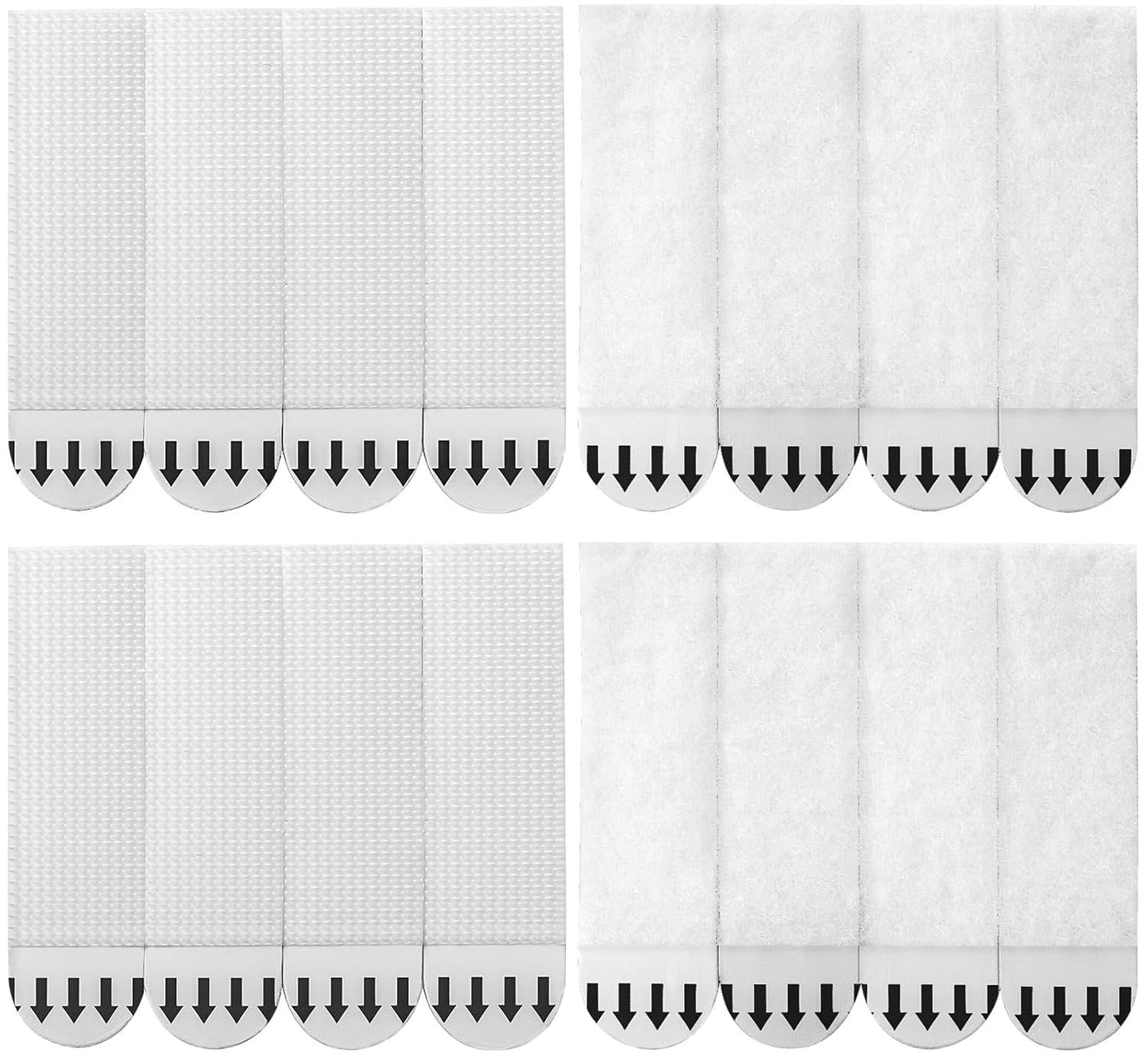 Medium Picture Hanging Strips Heavy Duty,20-Pairs(40 Strips) Sticky Picture Hangers for Walls Hanging Without Nail,Damage Free No Nails Refill Adhesive Poster Frame Mounting, White