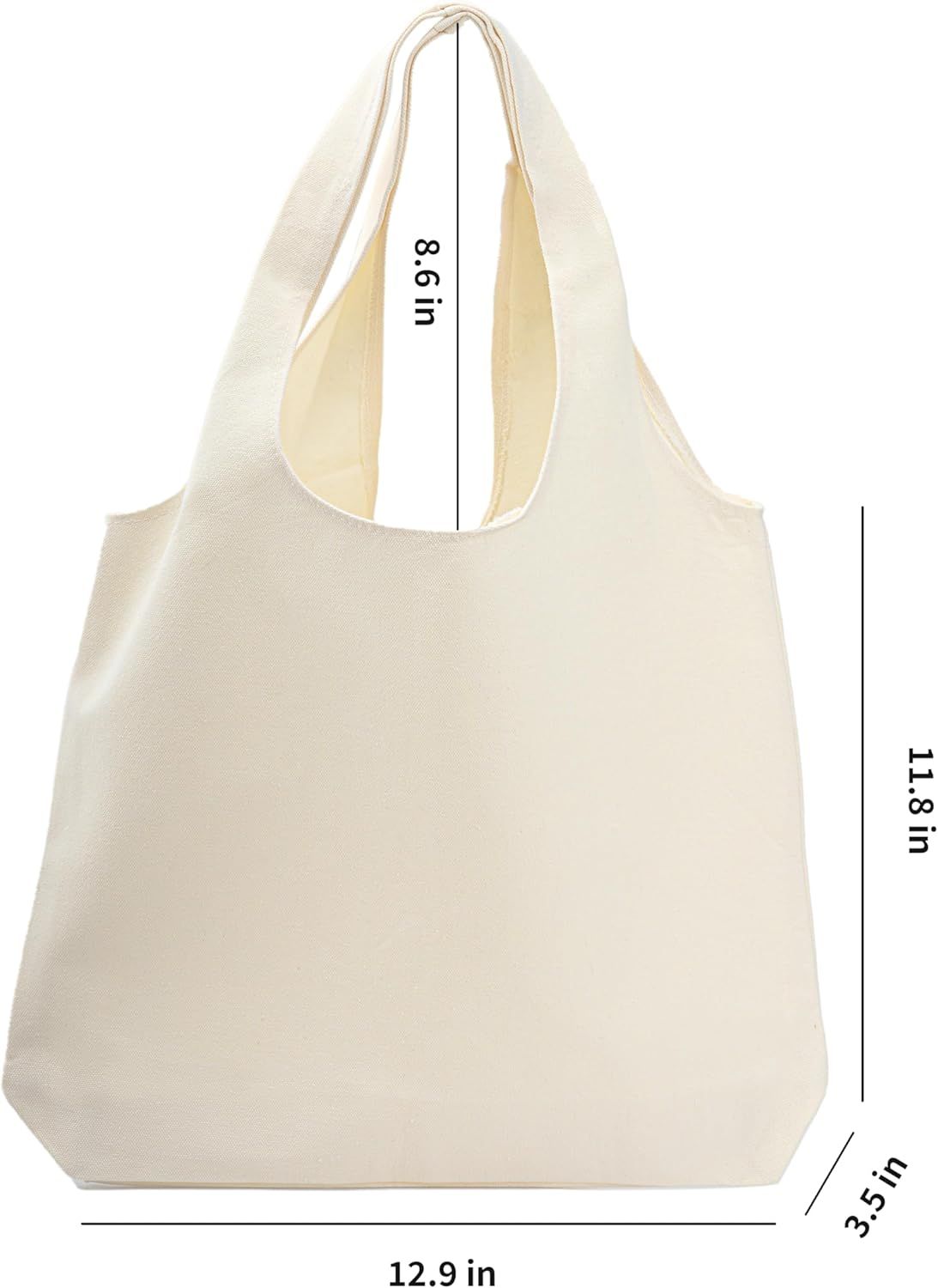 Cotton Canvas Tote Bag,Shopping Bags,DIY Gift Bags,Cloth Bag,Solid Color Bag