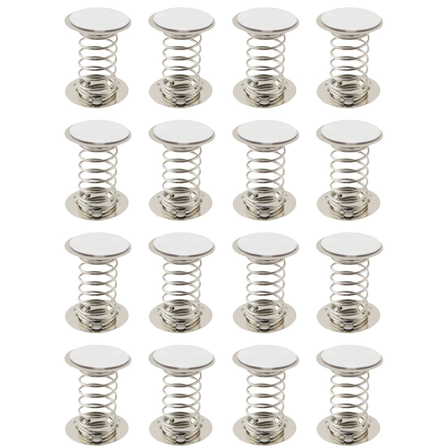 16PCS Double Sides with Adhesive Spring Base 3cm 304 Stainless Steel Accessories Spring Base DIY Toys Decorative Ornaments Shaking Head Supplies Production Accessories