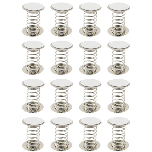 16PCS Double Sides with Adhesive Spring Base 3cm 304 Stainless Steel Accessories Spring Base DIY Toys Decorative Ornaments Shaking Head Supplies Production Accessories