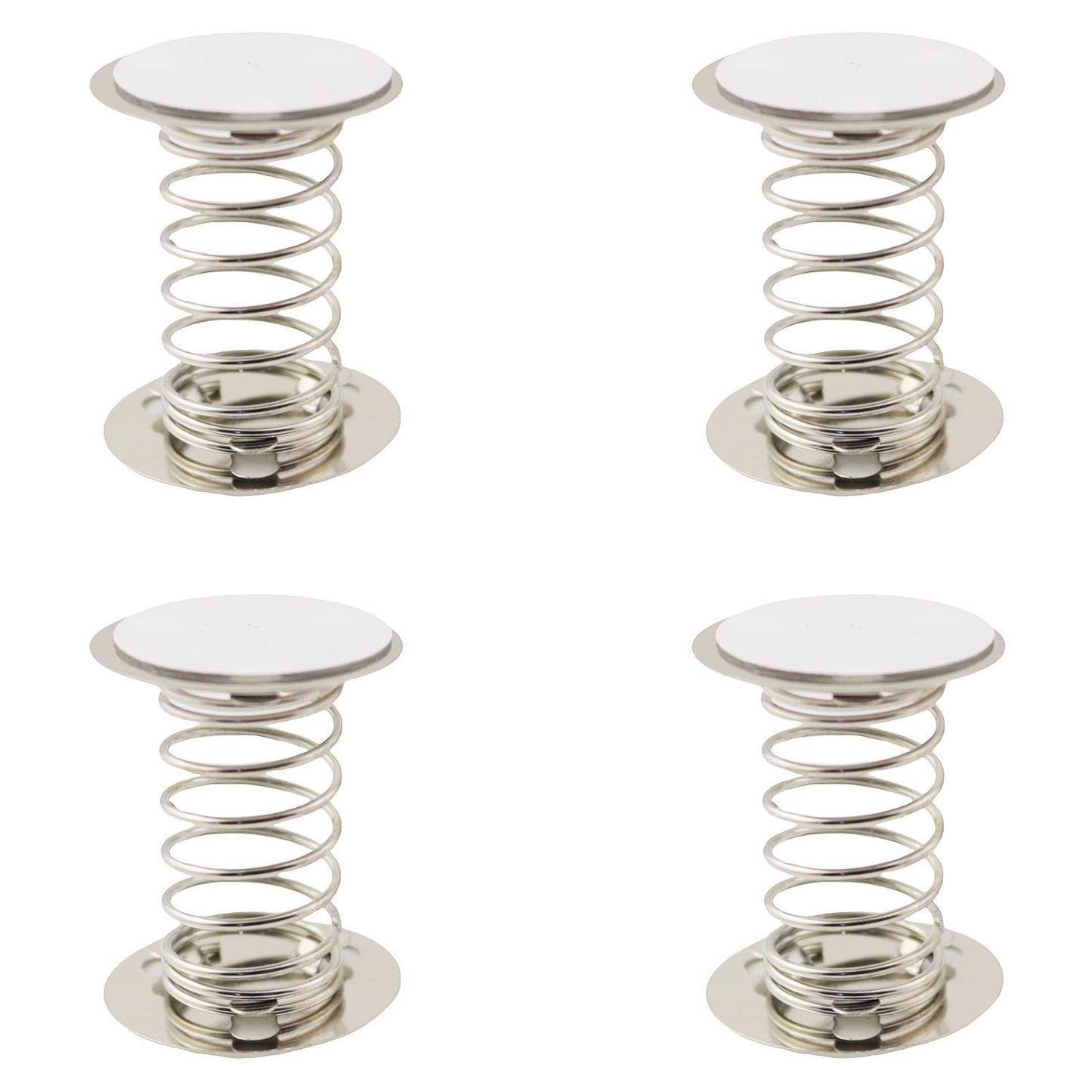 16PCS Double Sides with Adhesive Spring Base 3cm 304 Stainless Steel Accessories Spring Base DIY Toys Decorative Ornaments Shaking Head Supplies Production Accessories