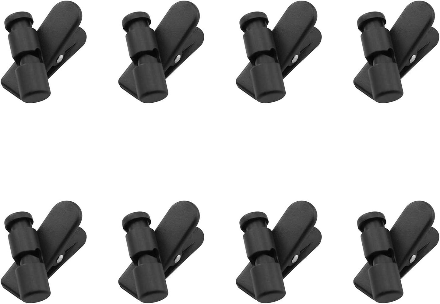 Headset Wire Clip  8PCS 360 Rotatable Earphone Earbud Cable Clips for 3-5mm Wide Eearphone Cable, Earpiece Clamp, Headphone Hook, Black