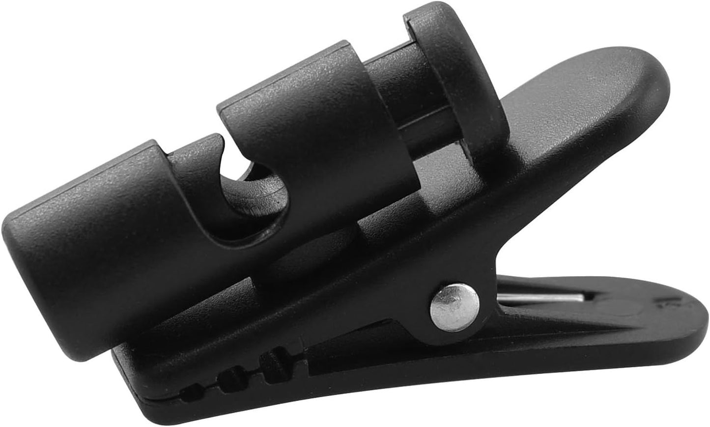 Headset Wire Clip  8PCS 360 Rotatable Earphone Earbud Cable Clips for 3-5mm Wide Eearphone Cable, Earpiece Clamp, Headphone Hook, Black