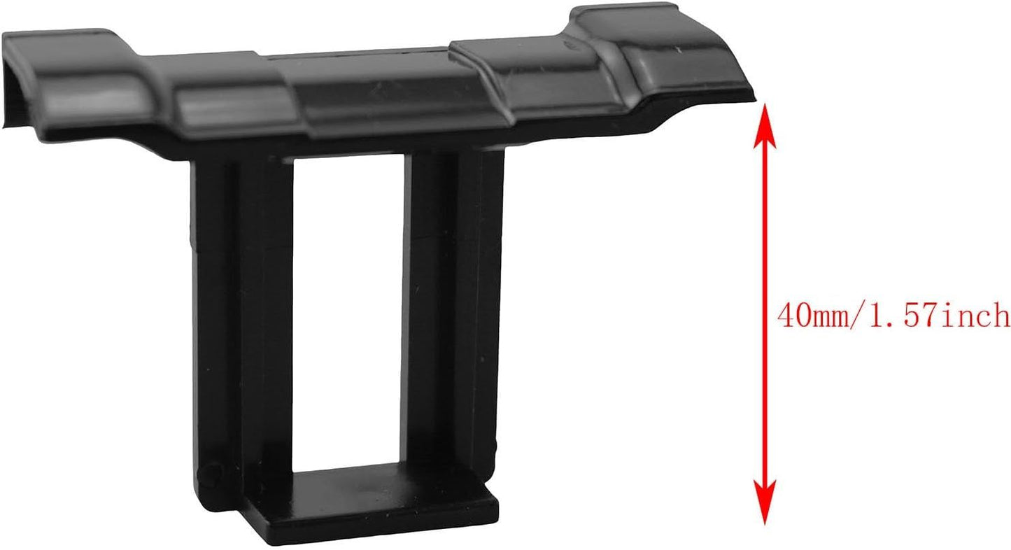 12PCS Plastic Photovoltaic Panel Drainage Clip 40mm Solar Panel Drainage Chute Dust Collector for Commercial Roof Photovoltaic Photovoltaic Carport