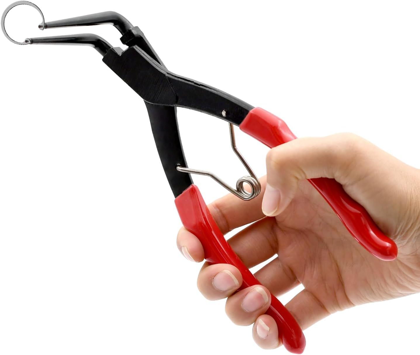 90 Degree Long Nose Snap Ring Pliers, Internal Master Cylinder Circlip Bent Lock Retaining Ring Pliers for Trucks Motorcycles Cars