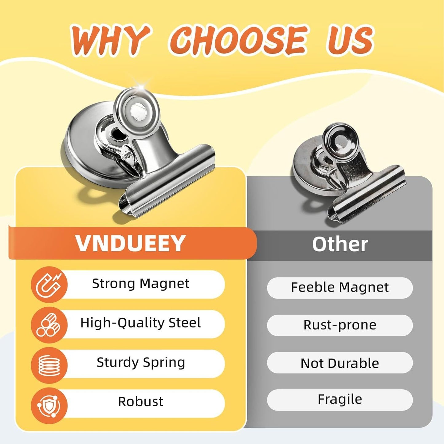 20 Pack Fridge Magnets Refrigerator Magnets, Strong Magnetic Clips Heavy Duty, Magnet Clips for Whiteboard, Magnets for Fridge Locker Office Accessories (Silver)