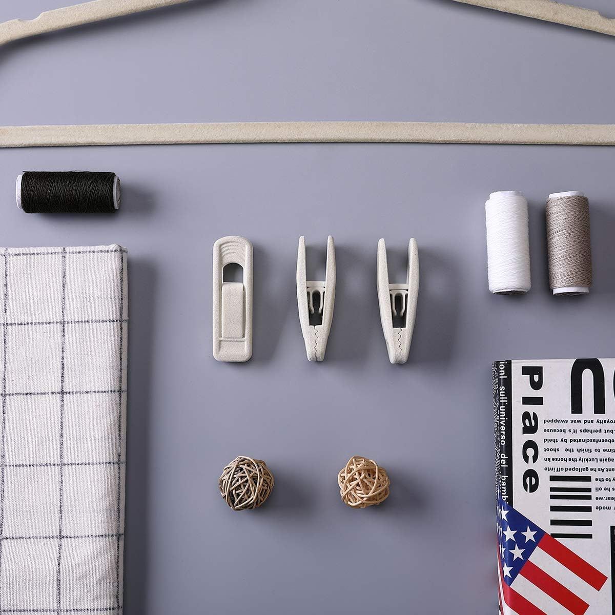 Velvet Hangers - Strong Finger Clips for Thin Pants (20pc, Beige)