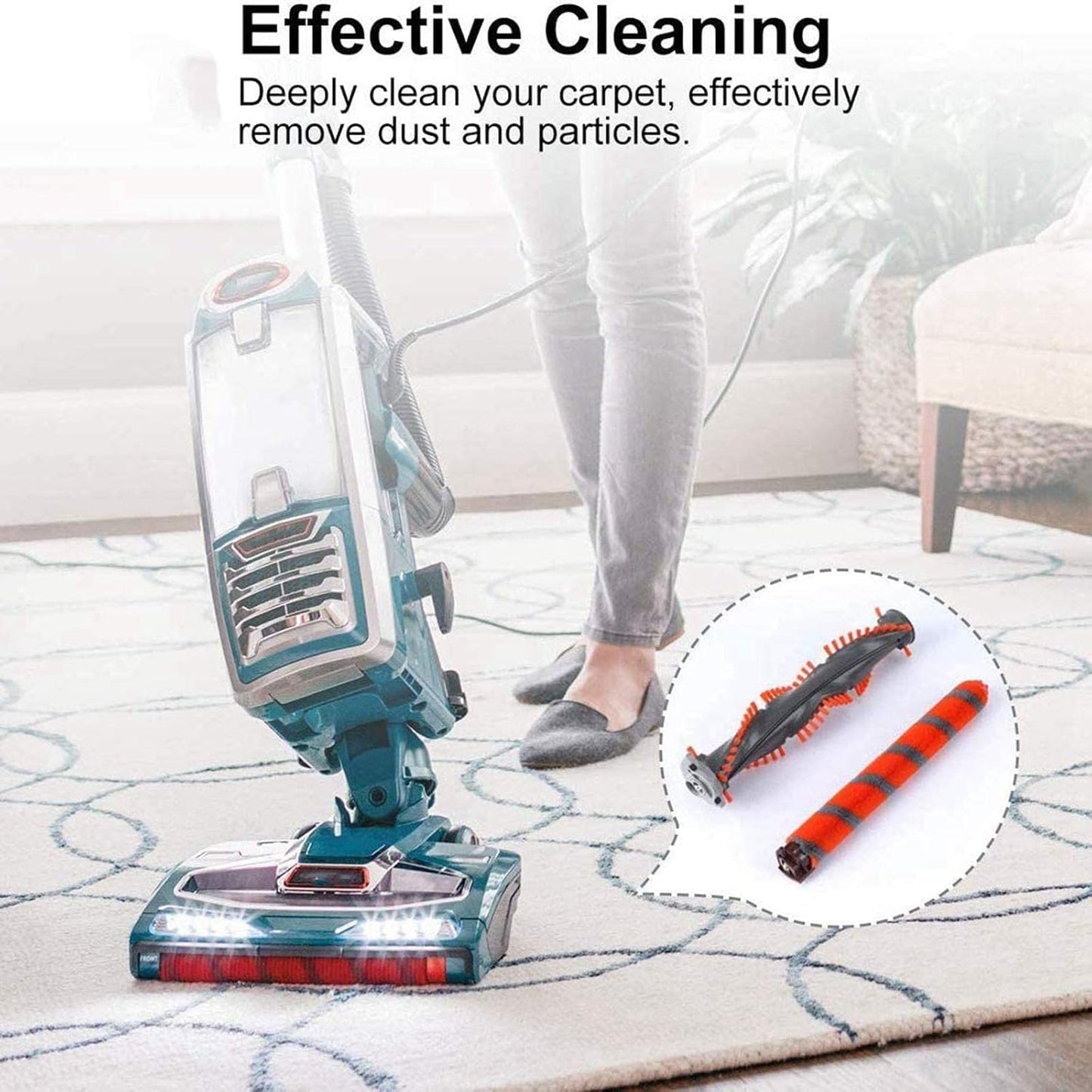 Brush Roll Replacement for Shark DuoClean NV800, NV800W, NV801, NV803, HV380, HV380C, HV380W, HV381, HV381C, HV382, HV382BRN, HV383, HV384Q Vacuum Cleaner Roller Brush