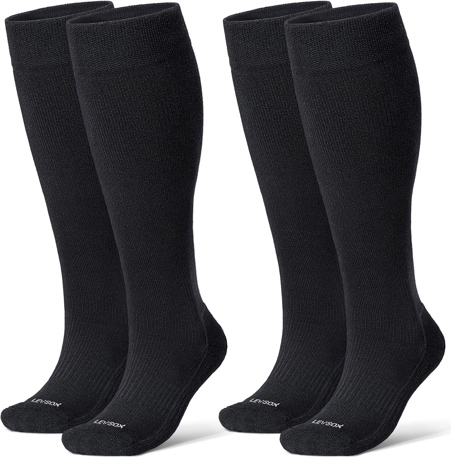 Bamboo Viscose Graduated Compression Socks for Women&Men - Chioned Knee-High 20-30 mmHg Support Socks