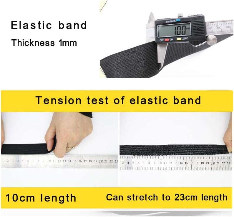 3/5 Inch by 43 Yard White Sewing Elastic Band Spool Heavy Stretch High Elasticity Knit Elastic Band