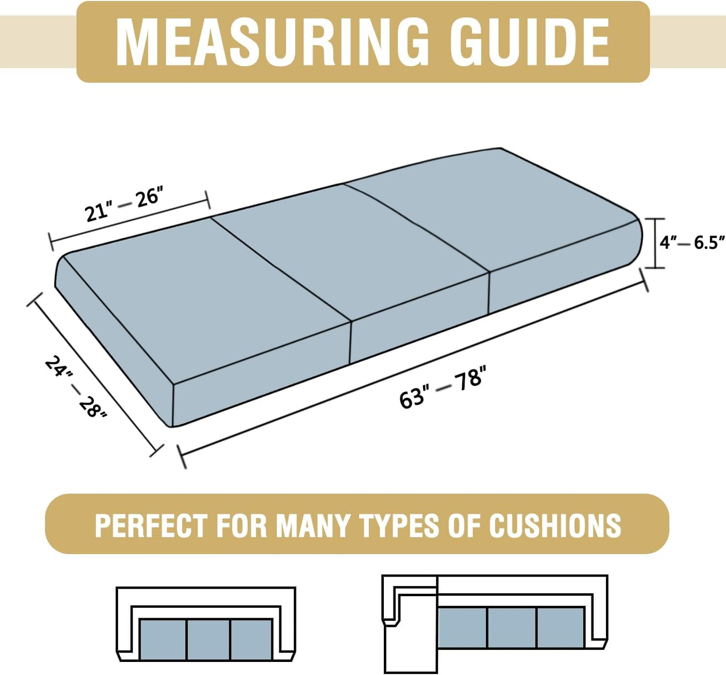 Stretch Mixed-Color Chenille Couch Chion Cover Soft Sofa Covers Individual Seat Couch Slipcover Sets Furniture Protector Seat Chion Sofa Cover (3 Piece Sofa Chion Covers, Taupe)