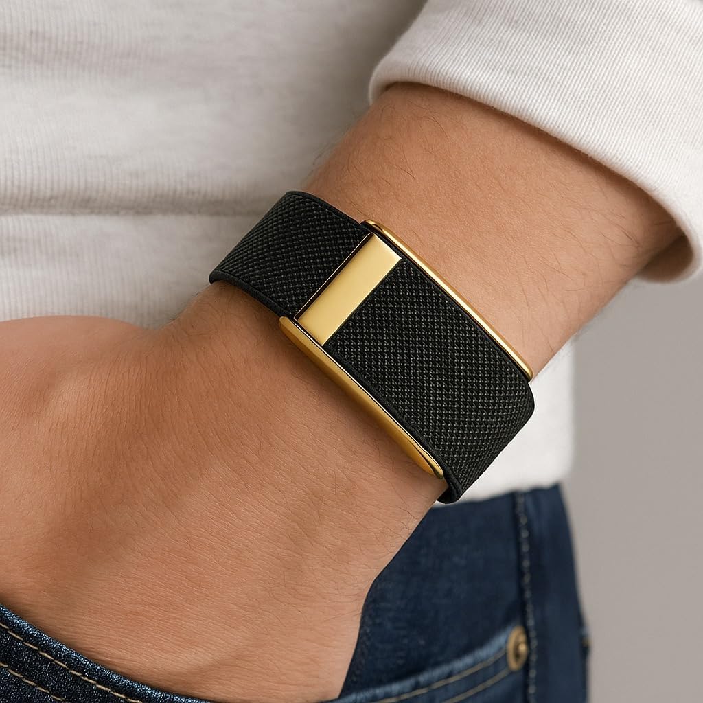Premium Nylon Sport Band Compatible with WHOOP 4.0, Adjtable Stretch Wrist Strap for WHOOP Fitness Tracker–Breathable, Durable & Secure Fit Strap with Metal Buckle