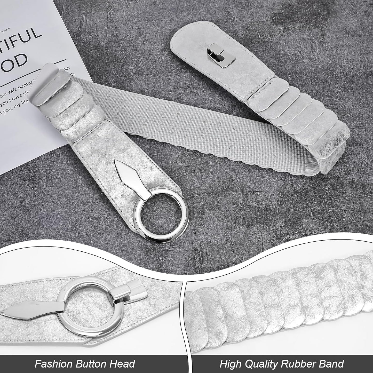 Corset Belt Bundel With Silver Belt for Cosplay