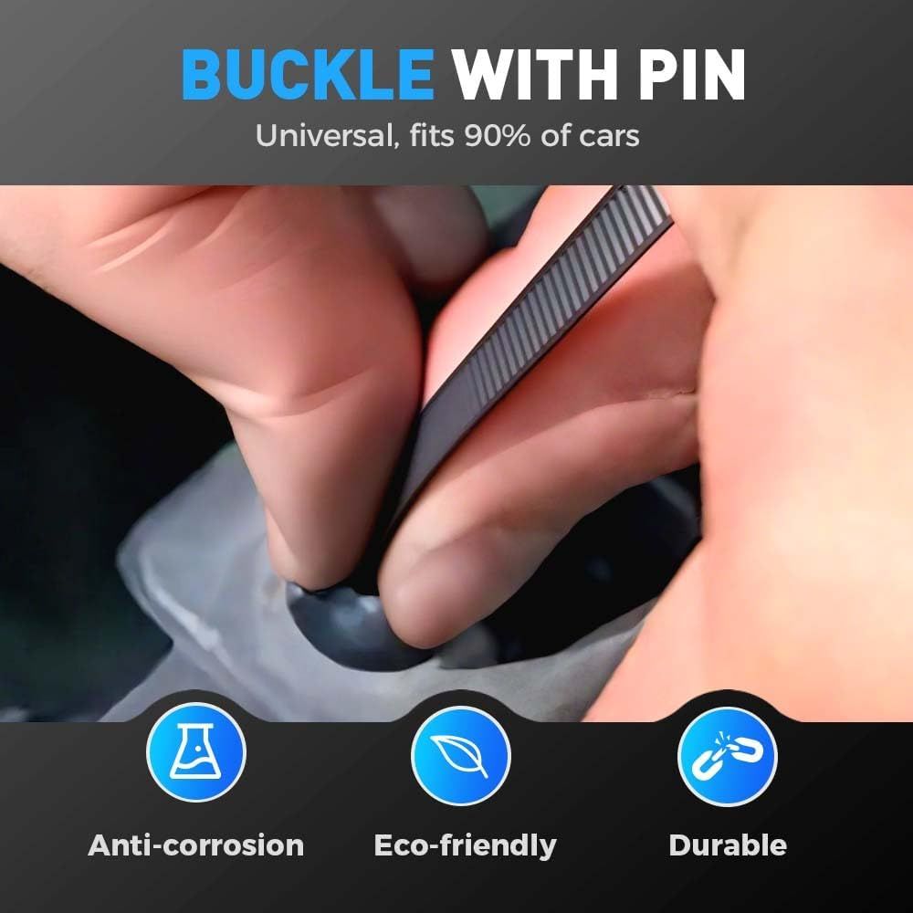 Nylon Universal Cable Tie Buckle,Zipper Clips Cable Tie Buckle Zip Tie,Self-Locking Nylon Zip Ties Holder,Multipurpose Plastic Cable Ties Buckles Tool for Car Daily Repair (50PCS)