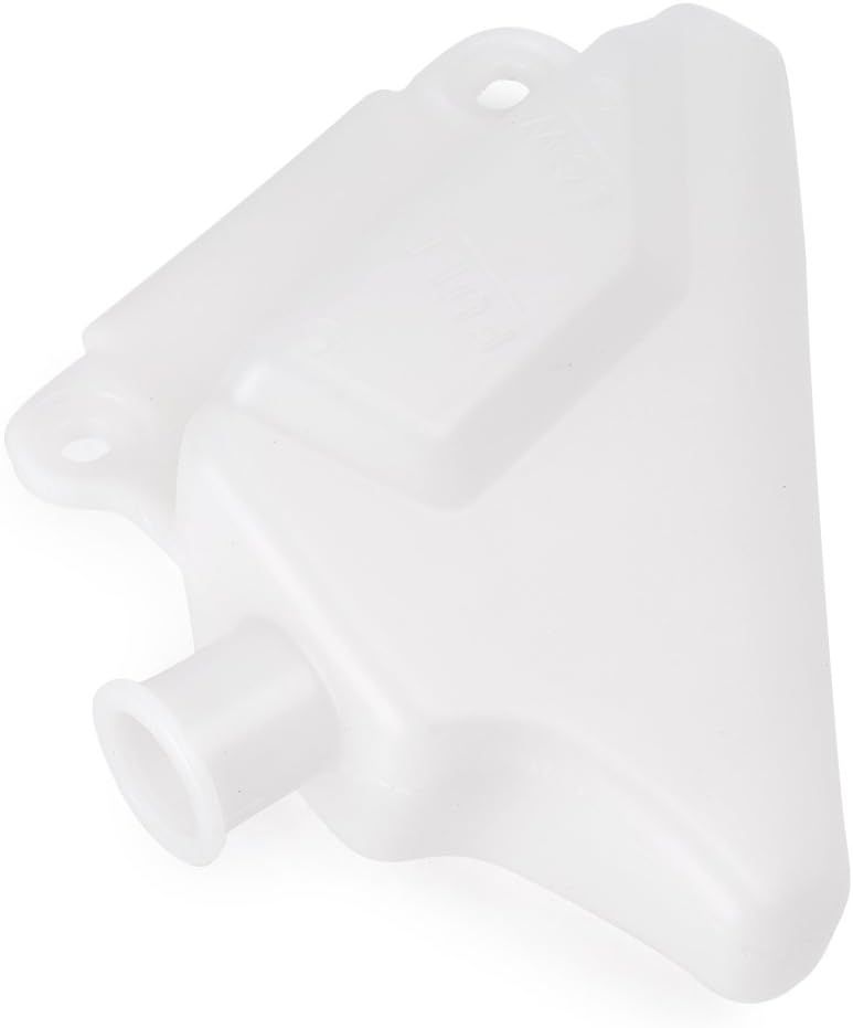 Motorcycle Radiator Water Coolant Reservoir Overflow Tank Replacement Compatible for Yamaha YZF-R1 2007-2008 White
