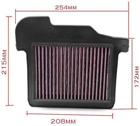 Motorcycle Air Cleaner Filter Element Assembly Replacement Compatible Fits for Yamaha FJ09 2015-2017 FZ09 2014-2017 Black Red