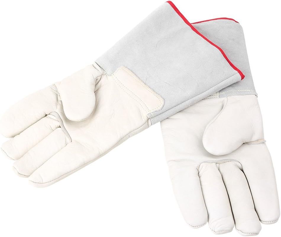 13.8 inch 35cm Long Cryogenic Gloves Low Temperature LN2 Liquid Nitrogen Protective Gloves Safety Frozen Gloves
