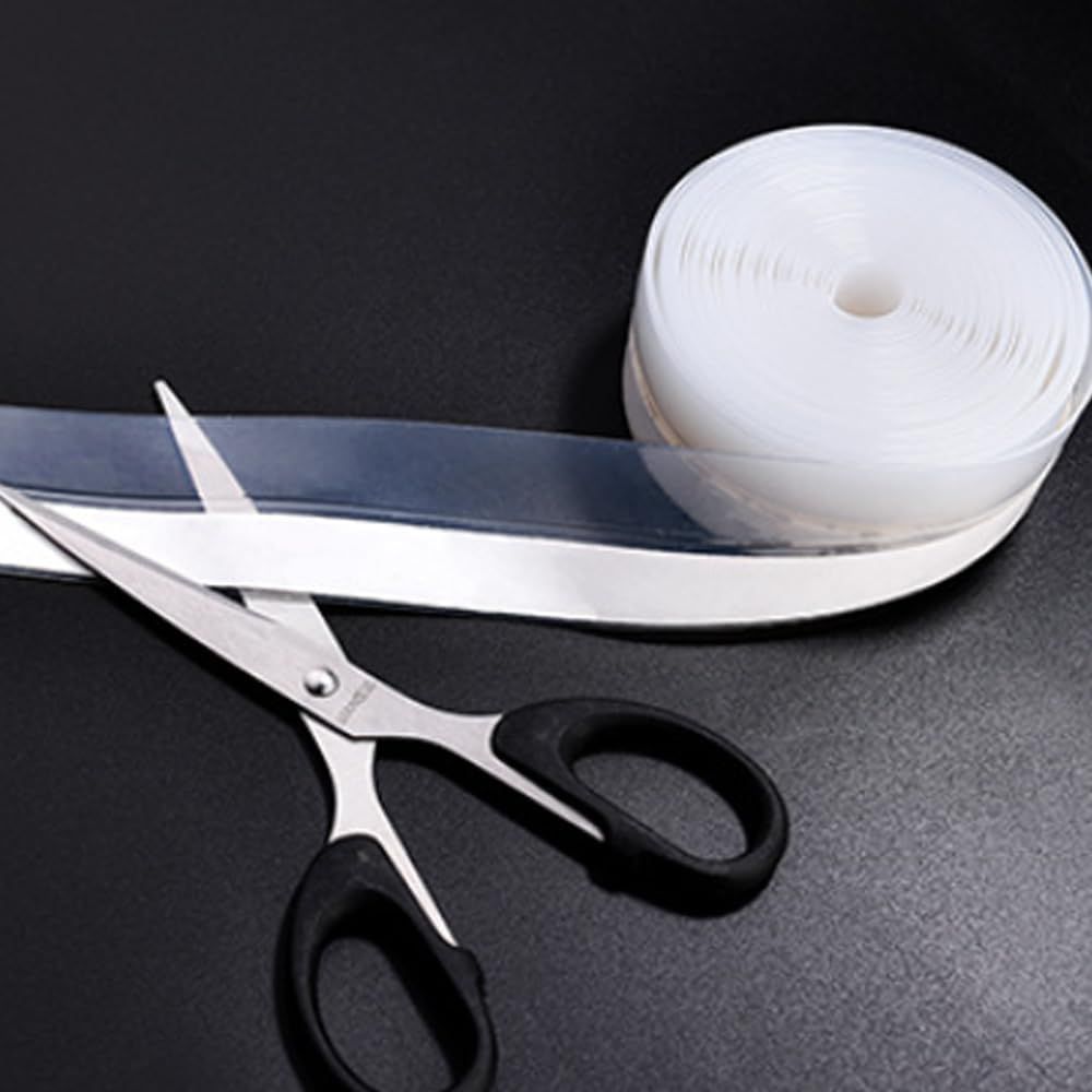 Weather Stripping Door Seal Strip, Door Weather Stripping Seal Strip Sealing Tape for Doors Windows Shower (25mm, Transparent)