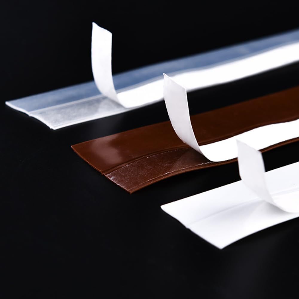 Weather Stripping Door Seal Strip, Door Weather Stripping Seal Strip Sealing Tape for Doors Windows Shower (25mm, Transparent)