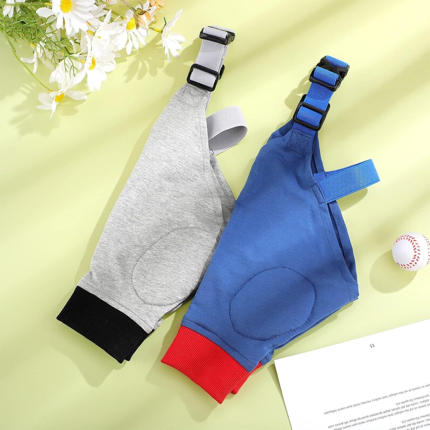 2 Pairs Dog Elbow Protector Dog Recovery Sleeve with Elastic Band Soft Padded Adjustable Front Leg Braces for Small Medium Large Doggy, 2 Colors(X-Large)