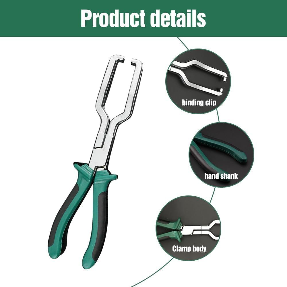 Electrical Disconnect Pliers, Fuel Line Pliers Automotive Electrical Connector Disconnect Pliers, Long Spark Plug Removal Pliers Car Fuel Feed Pipe Plier Universal Pipe Clip Repair Tool(1)