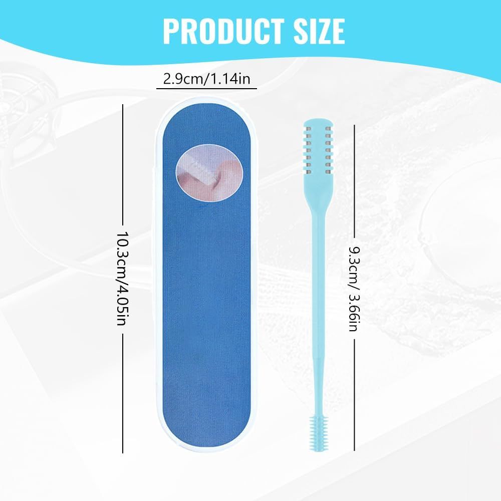 Nasal Hair Cutter, 2024 New Double Sided Nose Hair Knife Manual Nose Trimmer, 360 Rotating Nasal Razor Cutter with Ear Picker for Women and Men (Pink 3Pcs)