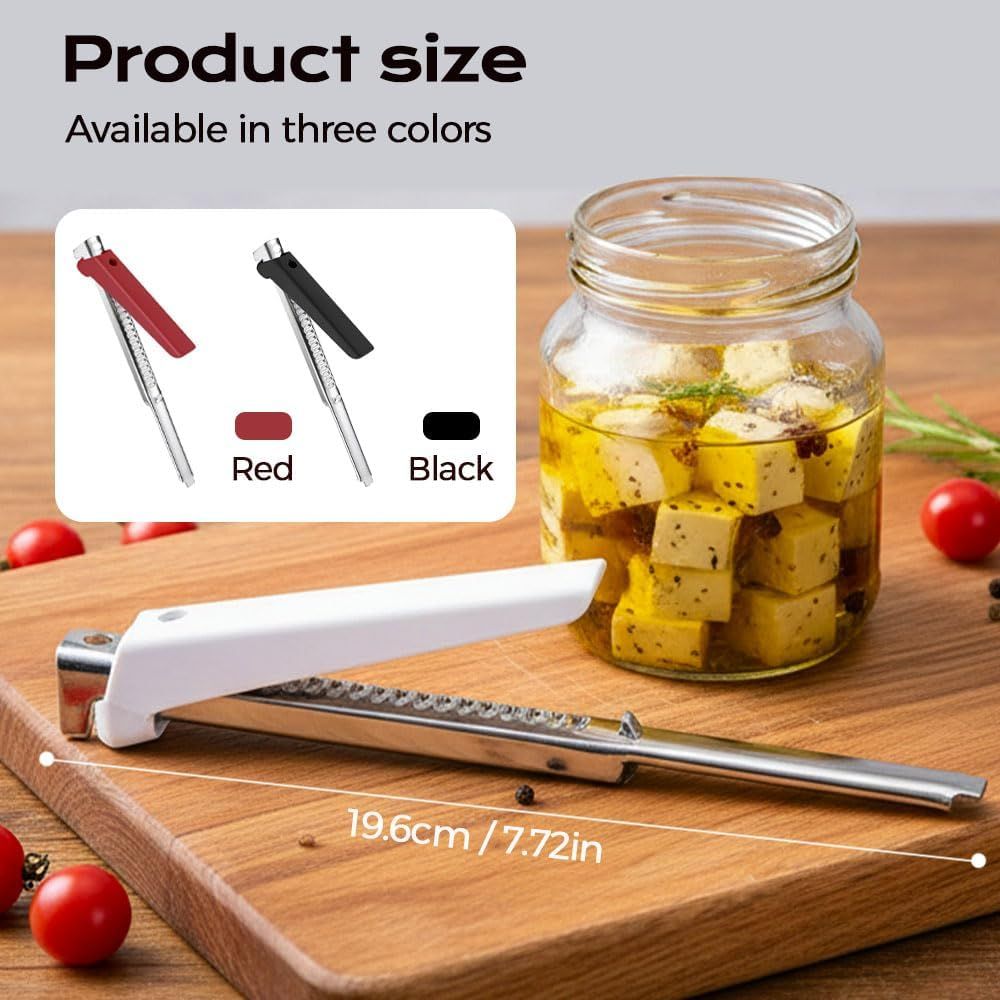 Adjustable Jar Opener for Weak Hands & Seniors - Stainless Steel Can Opener with Comfort Grip, Multifunctional Bottle & Lid Opener for Kitchen, Arthritis Friendly (red)