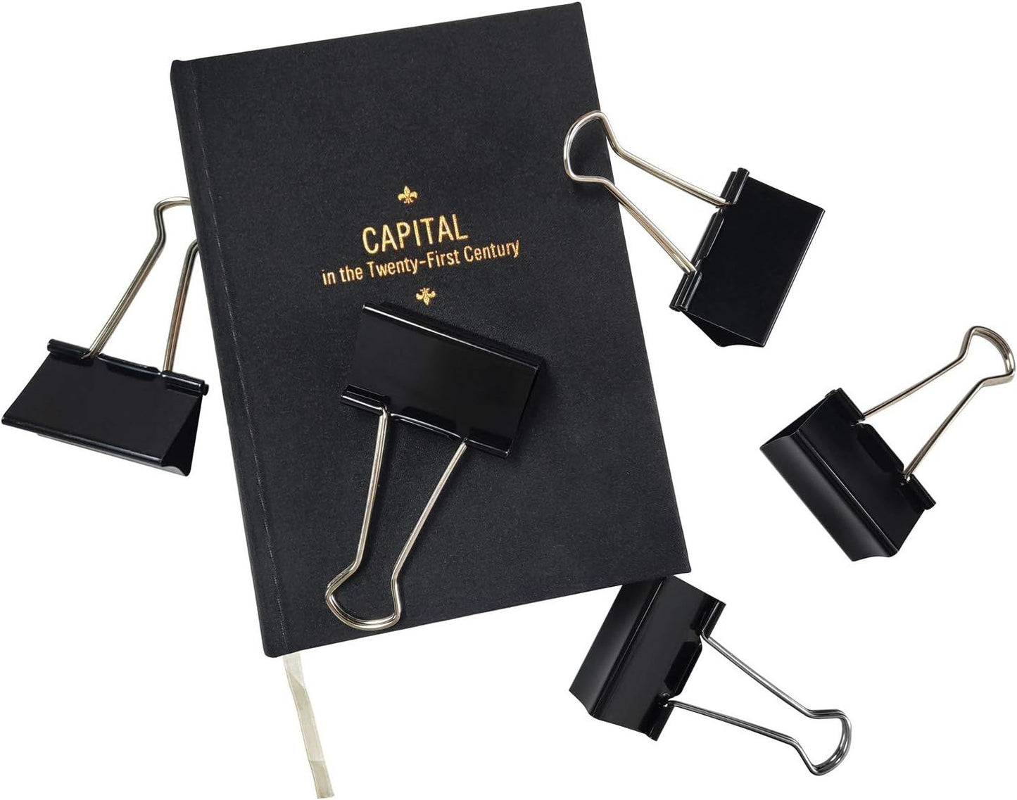 Extra Large Binder Clips 2.4-Inch (18 Pack), Big Paper Clamps for Office Supplies, Black