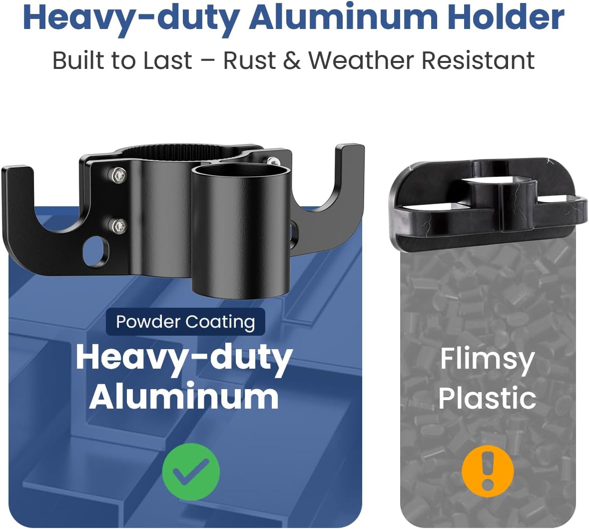 Aluminum Trailer Towing Chain Organizer with 7-Way Plug Holder- Heavy-Duty RV Tongue Jack Accessories
