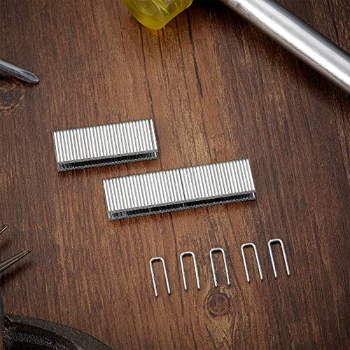 40 Pieces Plantation Shutter Repair Kit Replacement Louvers Staples Window Blind Tilt Rod Operable Plantation Silver Missing Metal Indoor Louver Staples Tools Repair(0.6 x 0.19)