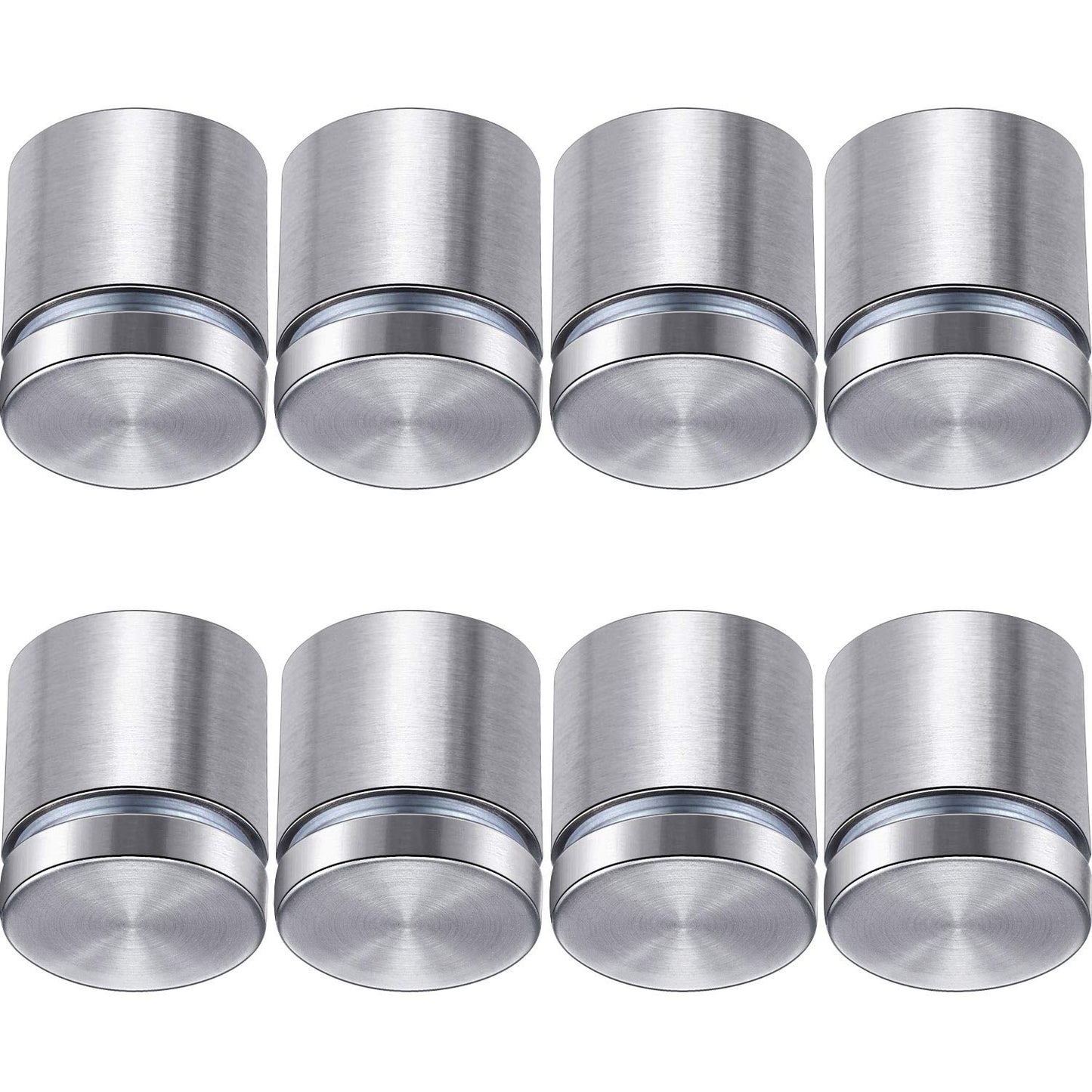 8 Pcs Sign Standoff Screws Advertising Screws Stainless Steel Wall Standoff Mounts Glass Acrylic Nail (1 x 1 Inch)