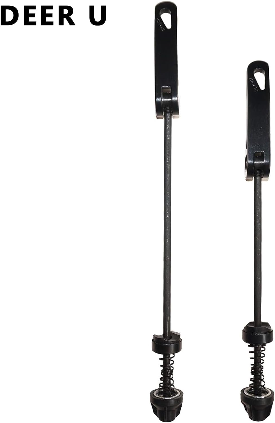 Road Mountain Bicycle MTB Wheel Hub Front and Rear Skewers Quick Release Clip Bolt Lever Axle QR 145/180 mm, a Pair