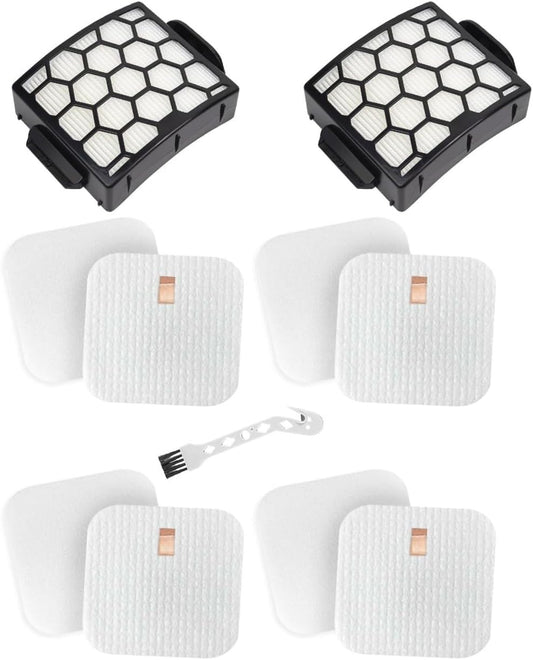 LA300, LA401, LA455 Filter Replacement for Shark LA502, LA500, LA301, LA555 Rotator Navigator Lift-Away ADV DuoClean PowerFins Upright Vacuum - Improve Suction Filters Set for Pet Hair, Dirt, Dust